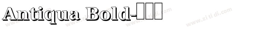 Antiqua Bold字体转换